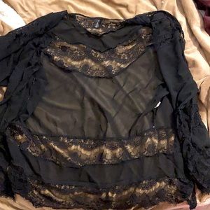 Never worn, hip length, lace